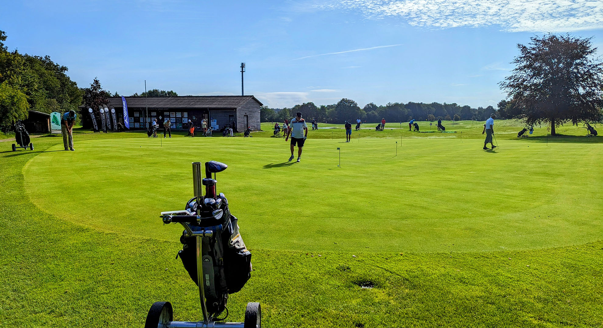 Übung Golfspieler